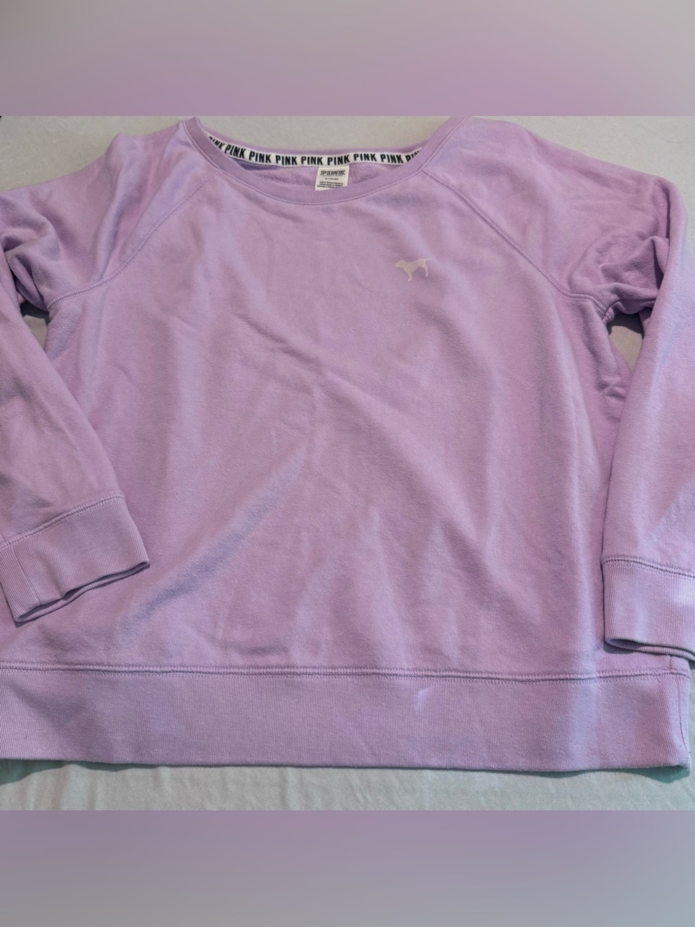 Victoria's Secret Pink Open Back Sweatshirt Lavender Womens Medium
